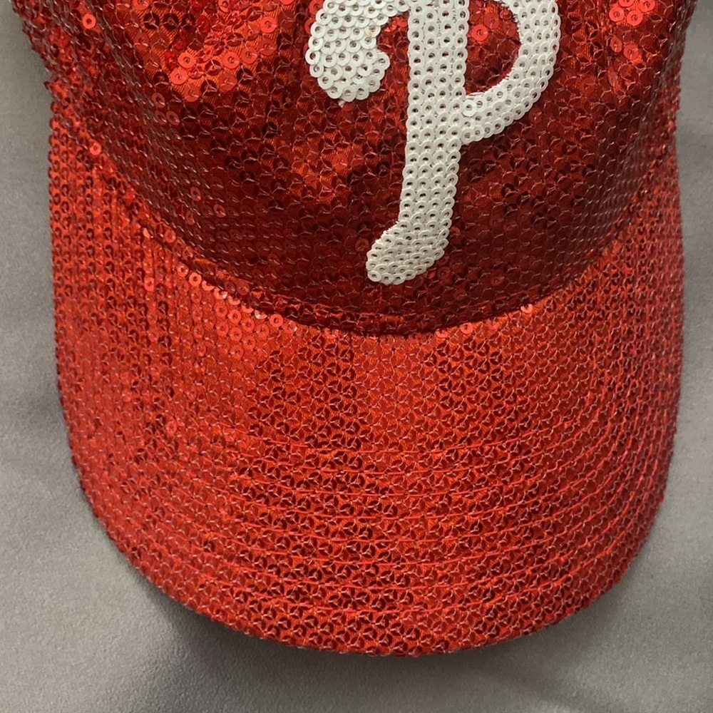 Phillies - Victoriaâs Secret PINK Sequin Cap Baller Hat đ§˘đĽMAKE AN OFFERđĽ - Picture 13 of 13